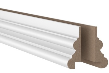 Listwa przypodłogowa MDF biała 18x50x2400 mm
