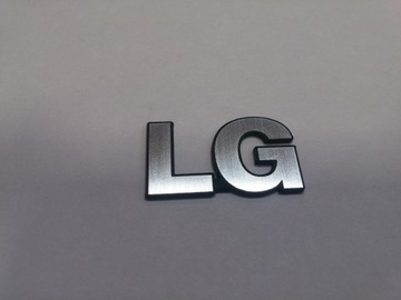 LG naklejka emblemat logo 40x28 mm*SREBRNA