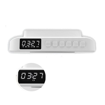 Портативный CD-плеер FM-радио Bluetooth HiFi с европейской вилкой белого цвета