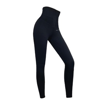 Joga Spodnie Kompresyjne Fitness Workout Czarne M