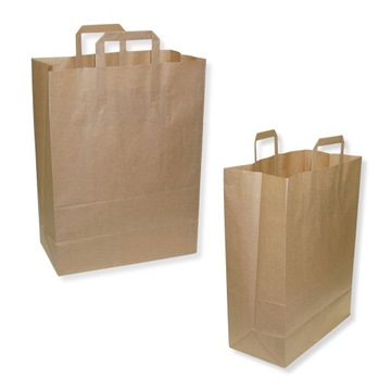 Torby Papierowe z Uchwytem Torebki Papierowe KRAFT 320x160x420 100 szt.