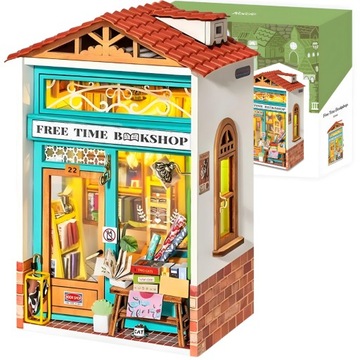 ROBOTIME Drewniany Model Puzzle 3D - Księgarnia