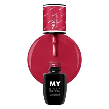 MYLAQ Lakier Hybrydowy M041 My Carmine Lips 5 ml