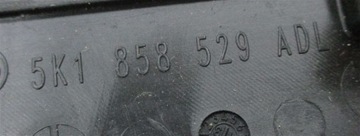 ДЕКОРАТИВНАЯ НАКЛАДКА КОНСОЛИ VW GOLF VI КАБРИОЛЕТ 5K1858529