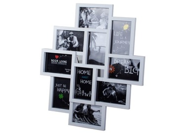 Ramka na 10 zdjęć - biała