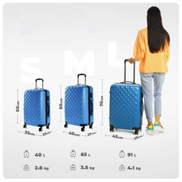 БОЛЬШОЙ ДОРОЖНЫЙ ЧЕМОДАН XXL ОБЪЕМОМ 91 Л, ПРОЧНАЯ ЖЕСТКАЯ СУМКА НА КОЛЕСАХ