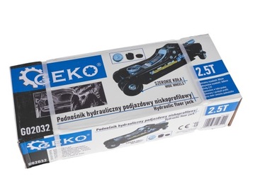 PODNOŚNIK SAMOCHODOWY LEWAREK NISKOPROFILOWY 2,5T ŻABA GUMA STALOWE KOŁA