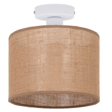 LAMPA PLAFON 1PŁ SUFITOWA ABAŻUR BOHO JUTA JUTOWY