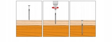 СТОЛЯНЫЕ ВИНТЫ ПО ДЕРЕВО 4x80 КОНИЧЕСКИЕ TORX 100 шт. CS 04080 DOMAX