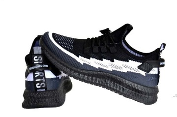 BUTY SPORTOWE ZYGZAKS SPORTOWE MODNE ADIDASY DO BIEGANIA LEKKIE SIATKOWE