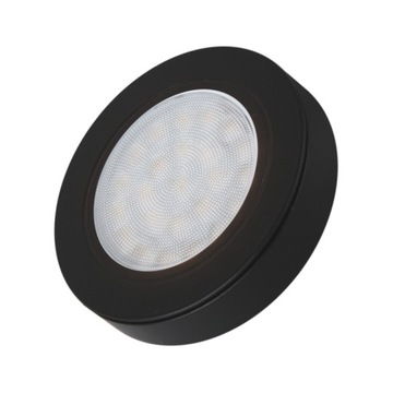 Oprawa OVAL LED dystans Czarny mat biała ciepła