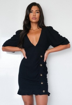 D1S041 MISSGUIDED__Y06 MINI SUKIENKA V-NECK__S