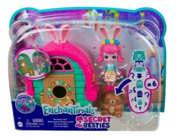 Lalka Enchantimals Niespodzianki Chatka Królika