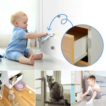 МАГНИТ ДЛЯ ДВЕРЕЙ ШКАФА, ЯЩИКОВ, ДВЕРНОЙ КРЮЧОК САМОКЛЕЯЩИЙСЯ МАГНИТНЫЙ