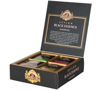 Zestaw BLACK ESSENCE 4 smaki czarnej herbaty HERBACIARKA prezent - 40 szt.