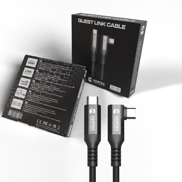 Кабель VortexVR USB-C — USB-C длиной 5 м для Meta Quest Link | к Квесту 3, Квест