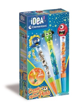 PEN CREATOR MONSTER MINI FABRYKA DŁUGOPISÓW POTWORKI CLEMENTONI 18833