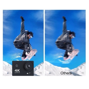 ВОДОНЕПРОНИЦАЕМАЯ СПОРТИВНАЯ КАМЕРА С НАБОРОМ АКСЕССУАРОВ