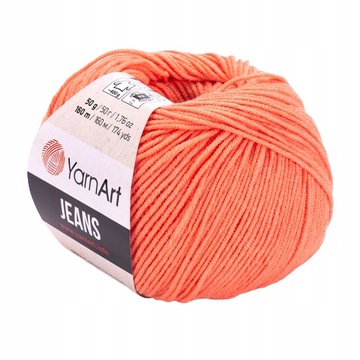 Włóczka YarnArt Jeans Pomarańczowa 23 50g/160m