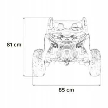 Аккумуляторный багги Maverick 4x4 CAN-AM RR Turbo RR CA-001 Panel SPORT