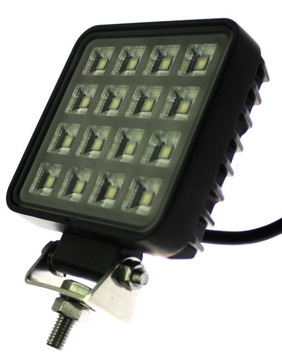 РАБОЧАЯ ЛАМПА 16 LED 16W 12V 24V LED MEGA POWER ГАЛОГЕННАЯ