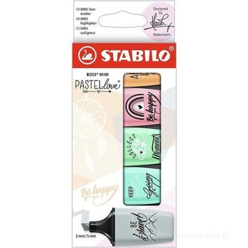 Zakreślacz Stabilo Boss Mini Pastelowe 5 nowe kol