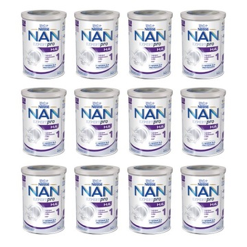 NAN EXPERTPRO HA 1 Mleko początkowe w proszku od urodzenia 12x 400 g