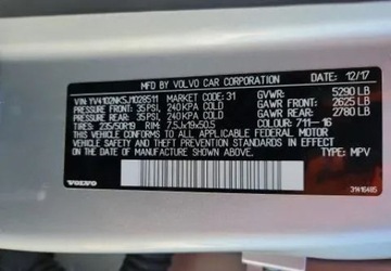 Volvo V90 II Cross Country 2.0 T5 254KM 2018 Volvo V90 Auta z USA - Zapytaj o wiecej ofert 2.0 Benzyna 254KM, zdjęcie 9