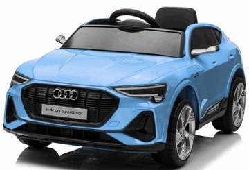 Audi E-Tron Sportback для детей Синий + Пульт Дистанционного Управления + 4x4 Drive + Бесплатно