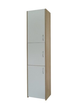 Słupek łazienkowy Adaś Biały + Sonoma 40x170x30 cm