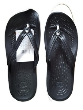 CROCS CROCBAND FLIP CZARNE KLAPKI JAPONKI ROZM.39/40