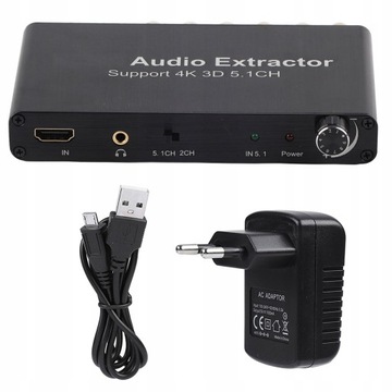 KONWERTER 4K 3D HDMI HDMI AUDIO EXTRACTOR
