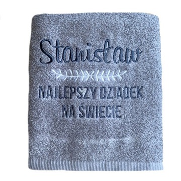 Ręcznik prezent upominek DLA BABCI DZIADKA 140x70 TWÓJ HAFT