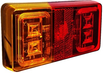 ЗАДНИЕ СВЕТОДИОДНЫЕ ФОНАРИ ДЛЯ ПРИЦЕПА С КАБЕЛЕМ ДЛИНОЙ 7,5М