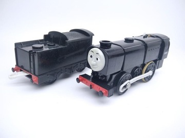 TrackMasterTOMY KOLEJ lokomotywa parowóz z napędem Nikuś Neville + wagon