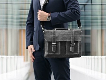 КОРИЧНЕВАЯ КОЖАНАЯ СУМКА SOLOME MESSAGE