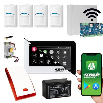 ALARM ROPAM 4 CZUJKi PET BOSH WI-FI SMS APLIKCJA