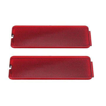 2 Pcs Door Reflector Light Lens Front/Rear Fit