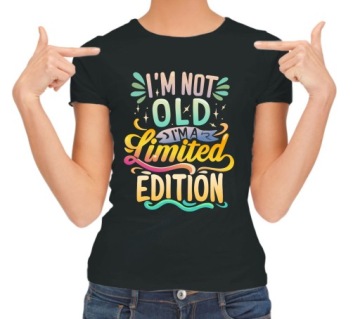 ЖЕНСКАЯ ФУТБОЛКА НА 40-ЛЕТИЕ, ОГРАНИЧЕННЫЙ ВЫПУСК