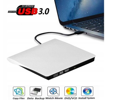 ПРИВОД CD DVD USB 3.0 ЗАПИСЬ Внешний тип C