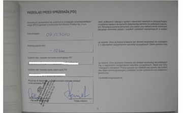 KIA książka serwisowa PL 2010/2011 rok oryginalna