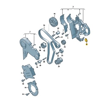 ПРОБКА ВНУТРЕННЕЙ КРЫШКИ ГРМ