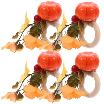 КОЛЬЦО-ПУГОВИНКА ДЛЯ САЛФЕТОК В ФОРМЕ ТЫКВЫ