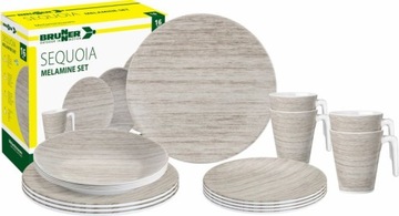 Zestaw obiadowy Melamine Set Sequoia Brunner W-wa