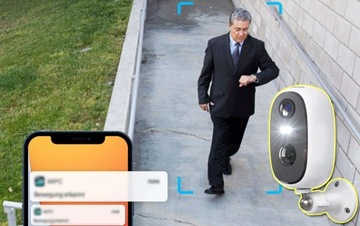 Уличная камера безопасности, аккумулятор, Wi-Fi, 3 МП, 4-кратный зум, 2 карты памяти, 32 ГБ