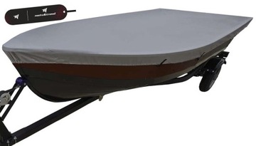 Pokrowiec plandeka na łódź wędkarską 110g 360-390