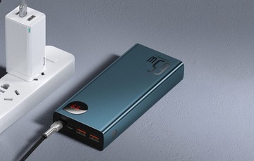 BASEUS POWERBANK 20000 мАч 2X USB 1X USB-C PD QC 5A 65W LED СЕРТИФИКАТ CE