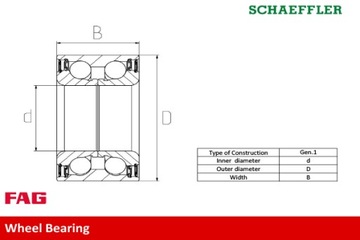 ПОДШИПНИК ПЕРЕДНЕЙ СТОЙКИ FAG LEXUS RX 03-08