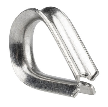 KAUSZA ŁEZKA NIERDZEWNA DO LINY STALOWA KWASOODPORNA 3 MM SERCÓWKA 1 SZTUKA