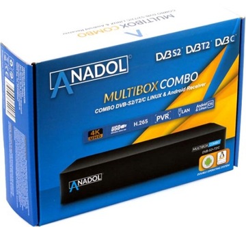 ANADOL MULTIBOX 4K COMBO DVB-S2X +DVB-T2/C WIFI E2